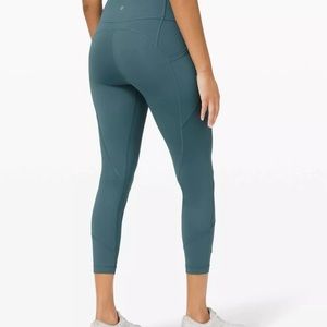 NWT Lululemon All The Right Places Crop II *23" Desert Teal